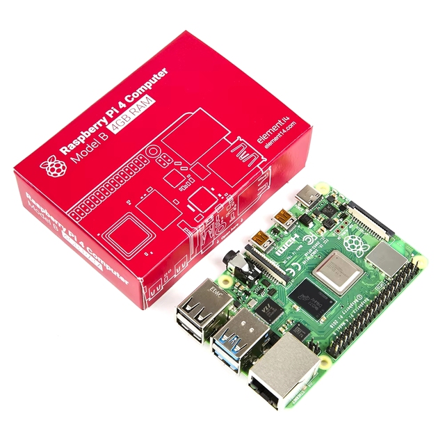 ZYSY Original Raspberry Pi 4 Model B Embedded Development Board 1G/2G/4G/8G RAM 64-bit 1.5GHz Quad-Core CPU Supports WIFI