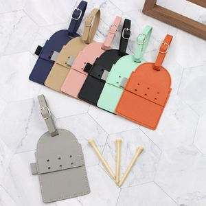 YY Wholesale Soporte para Tees de Golf de Cuero PU, Organizador de Tees de Golf, Bolsa para Accesorios de Golf con Correa Ajustable para Viajes al Campo - Product Image 2