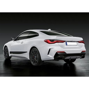 Diffusore Posteriore Stile M-Performance M Sport per <span class=keywords><strong>BMW</strong></span> <span class=keywords><strong>Serie</strong></span> <span class=keywords><strong>4</strong></span> G22 Coupé 2021+ Accessori Paraurti in PP Nero Lucido Upgrade - Product Image 5