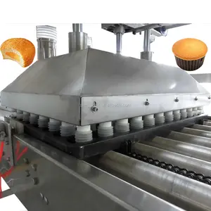 Daha az yağ çörek dolum Cupcake makinesi otomatik katman ile iş için kek fırın ekipmanları paslanmaz çelik kek makinesi