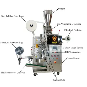 Yeni sıcak satış kahve Pod paketleme makinesi otomatik küçük çay poşeti kahve şeker çözünebilir kahve poşet paketleme makinesi