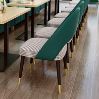 Canapé et chaises simples en cuir velours pour restaurants personnalisés : Hamburgerie, Poulet Frit, Pizzeria, Café