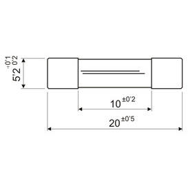 Caja de 10 fusibles de cristal 5x20mm 0.5A, ideal para proteger circuitos eléctricos y dispositivos electrónicos. - Product Image 2