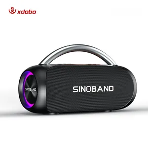 Xdobo sinoband party 60W Altavoces Usb Reproductor de música portátil inalámbrico con Subwoofer impermeable Ipx7 Altavoz estéreo para exteriores