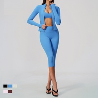 Vêtements de sport OEM/ODM en gros pour femmes : Tenues de fitness, de gym et d'entraînement, vêtements de sport anti-transpiration, ensembles de yoga