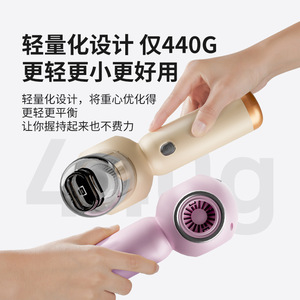 Wireless Car <b>Vacuum</b> Cleaner Mini <b>Portable</b> Rechargeable For Car Home Use Beige - Product Image 1