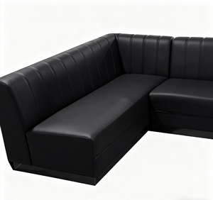 Canapé de bar KTV commercial moderne à structure métallique durable et écologique personnalisé pour les salons de narguilé VIP Discothèques Cafs - Product Image 4