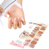 Fournisseur d'usine Huizi – Bande de vernis à ongles en gel semi-durci UV personnalisée, longue durée, autocollante