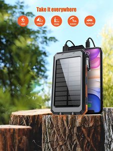 Banque d'énergie solaire de batterie externe de chargeur portatif de <span class=keywords><strong>20100mAh</strong></span> avec double USB - Product Image 4