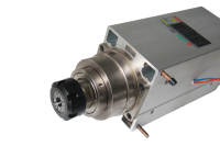 Moteur de broche CNC GDZ 6 kW à double axe, 18 000 tr/min, carré, haute vitesse, haute fréquence, refroidi par air, pour machine de fraisage du bois