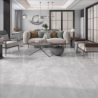 Carreaux de sol en porcelaine de Foshan 600x600, carreaux de sol intérieurs gris, motif marbre, antidérapants, émaillés, carreaux de sol 60x60