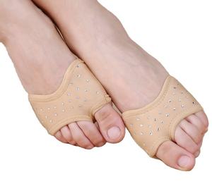 Bestdance मोटी पैर पैड नृत्य पंजे पैर हवाई चप्पलें पेट बैले नृत्य Footwears भारी लाइक्रा कपड़े - Product Image 1