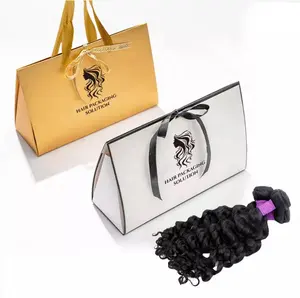Роскошные Упаковочные пакеты для волос на заказ, коробка для париков, упаковка для волос