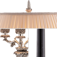 Lampe de Table en laiton au style Vintage, grande taille, ornée de cire résistante, luminaire décoratif d'intérieur