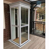Ascenseur en verre pour toute la villa, adapté et de haute qualité, sécurité, charge, vitesse