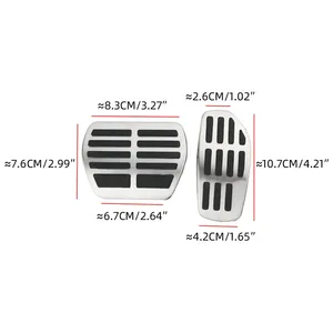 Pedales de pie de coche de acero inoxidable para Mitsubishi Outlander 4 2022 2023-2025 pedales de acelerador accesorios de cubierta de Pedal de freno - Product Image 2