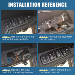 Accessoires automobiles en gros, interrupteur de lève-vitre électrique pour Ford Chevrolet Mercedes Benz BMW Audi VW Opel <span class=keywords><strong>Renault</strong></span> Citroën - Product Image 4