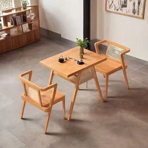 Bàn ăn sang trọng hiện đại đặt ghế gỗ hàng đầu cho nhà hàng hoặc nhà ăn tối không gian nhỏ thiết kế sang trọng - Product Image 6