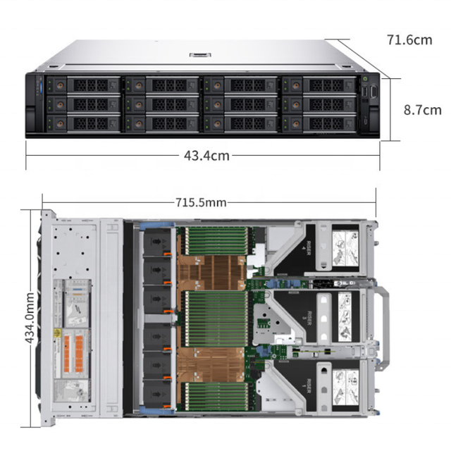 Original Dell PowerEdge R750xa 2U Rack Servers Dual Intel Xeon Scalable CPUs PCIe Gen4 Optimized GPU Server R750xa for HPC