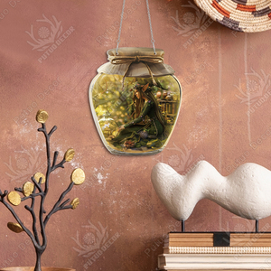 Encantadores encantos Seaside Serenity Bottle Acrílico Placa de pared Signo Poción mística Hada Jardín Sala de estar Decoración para el hogar - Product Image 6