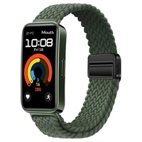 Bracelet de montre pour Huawei Band 10, bracelet en nylon tressé de 22 mm avec fermoir magnétique pour Huawei Band 8/9