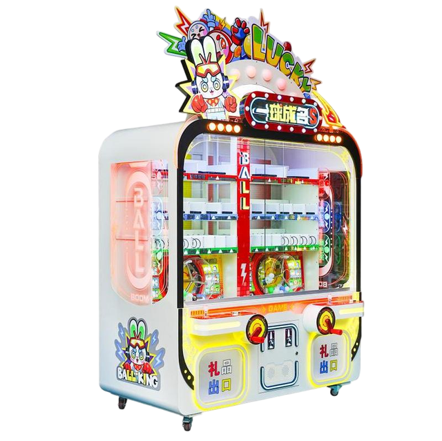 New Arrival Factory Wholesale Coin Operated Vending Machine Spiral Candy Gumball Bouncing Board Capsule Toy for Game Centers