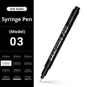 ปากกาหัวเล็กสำหรับวาดภาพการ์ตูน ปากกาเขียนแบบพิเศษ ปากกาออกแบบลายเส้นด้วยมือ วัสดุ PP ชุดปากกาขายส่ง - Product Image 6