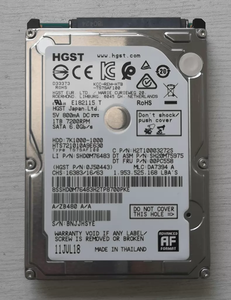 ฮาร์ดไดรฟ์ภายในสำหรับแล็ปท็อป HGST Travelstar 7K1000 ความจุ 1TB ขนาด 2.5 นิ้ว 6Gb/s 7200RPM 32MB HDD รุ่น HTS721010A9E630 ใหม่ HGST Travelstar 7K1000 - Product Image 1