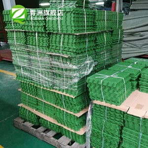 Tuile de terrasse en plastique de 12 "x 12" en gazon artificiel vert Tuile de gazon synthétique Tuile de gazon en bois artificiel - Product Image 5