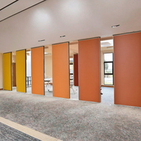 Cloison mobile commerciale, panneau de séparation acoustique haute performance pour salles de banquet d'hôtel, espaces de bureau et hôtels