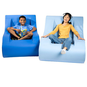 Fauteuil inclinable en mousse pour enfants, mobilier doux pour l'entraînement à l'intégration sensorielle, éducation précoce, utilisation en intérieur avec accoudoirs - Product Image 4