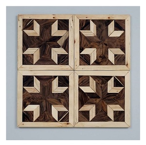 Baldosas de Madera Geométricas Personalizadas para Pisos y Revestimientos de Paredes Hechas con Madera de Sheesham y Pino para Diseño Interior Moderno - Product Image 4