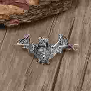 Horquillas para el Cabello con Diseño de Murciélago Gótico Nórdico Vintage para Mujer, Horquilla de Metal Antigua, Adorno de Cabeza Punk Pagano de Bruja, Joyería para el Cabello Vikinga Wicca, Regalo para Mujer - Product Image 5