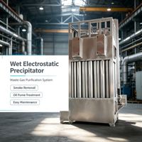 Precipitador Electrostático Húmedo de Flujo Vertical (WESP) de Unidad Tubular para Sistema de Eliminación de Aerosoles y Niebla de Gases de Combustión de Calderas