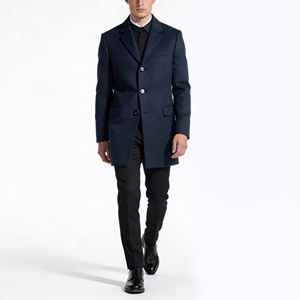 メンズカジュアル冬用ロングコート ロシア風冬用コート メンズウール冬用ロングジャケット＆コート - Product Image 3