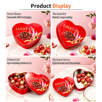 Boîte en métal personnalisée en forme de cœur pour la Saint-Valentin, boîte en métal de qualité alimentaire pour bonbons, chocolat, emballage et rangement