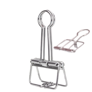 Industrial Grade 304 Stainless Steel 51MM besar pas klip kotak File berongga ekor panjang Phoenix <span class=keywords><strong>Folder</strong></span> kertas uji logam - Product Image 2