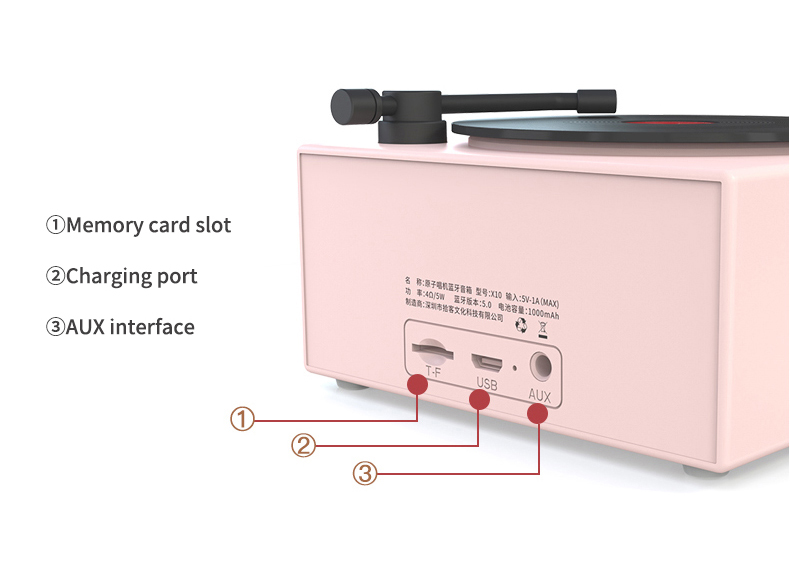 Audio Retro speaker Wireless Mini indoor equipment/amplifiers/Audio Blue tooth speaker home small Gift speaker Drop Shipping