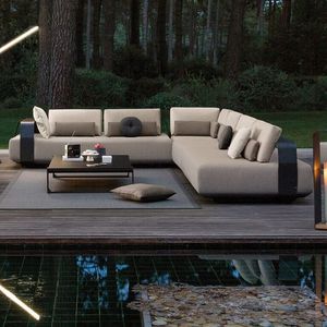 Muebles de <span class=keywords><strong>exterior</strong></span> baratos, sofá Seccional de mimbre para patio, tela de jardín al aire libre, venta al por mayor - Product Image 1
