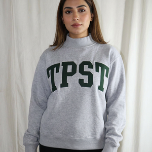 TPST Customized Color Hooded Winter <b>Men's</b> 100% Cotton Vintage High Street Applique Embroidery Wide Neck Finer Threads - Product Image 1