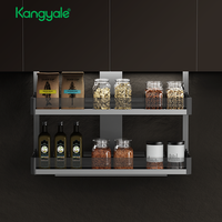 Panier de rangement électrique automatique à commande vocale intelligente pour armoire de cuisine, avec levage vertical pour fruits et légumes