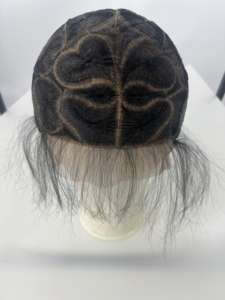 Amygirl Transparent Crochet <b>Braid</b> Full Lace Cap Wig Lightweight Easy Wear Natural Look Soft Texture Trendy Commercial Use - Product Image 6