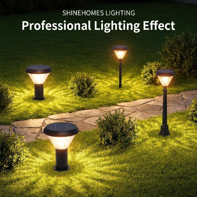 Customized IP65 Waterproof Solar Garden Pathway Lights 2W 3.5W LED Outdoor Lawn Lamps for Villa Hotel Landscape Project
