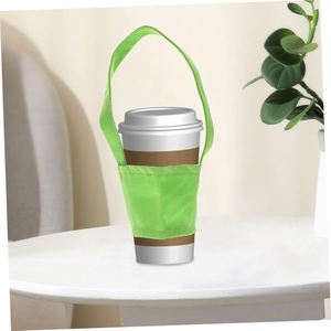 Support de tasse en tissu de coton personnalisé, porte-gobelet en toile, pochette de transport pour bouteille et tasse avec votre propre logo – Meilleure vente à prix abordable - Product Image 2
