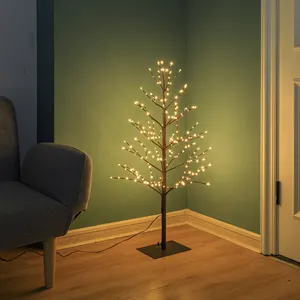 1.2m Artificial Fairy Tree Light Indoor Room Decoration Led White Branch Birch Palm Tree Lights