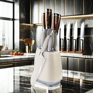 High Quality 7-Piece Stainless Steel Kitchen <b>Knife</b> Slicing <b>Knife</b> Professional Chef's <b>Knife</b> <b>Set</b> with Block - Product Image 5