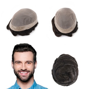 Feinmono Herren-Toupet aus Indischem Echthaar, Haarteil, Haarersatzsystem im Großhandel für Männer, 6x9 7x9 7x10 8x10 8x11 9x11 - Product Image 3