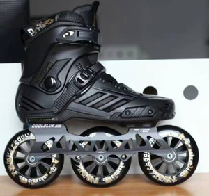 YSMLE Patins à Roues Alignées Hautes Performances Adultes Patins à Roues Alignées Professionnels de Fitness à 3 Roues Patins Freestyle - Product Image 2
