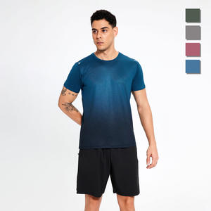 T-shirts personnalisés pour hommes, respirants, pour la randonnée, la gym, à séchage rapide, à manches courtes, pour les sports de plein air, la course à pied - Product Image 1