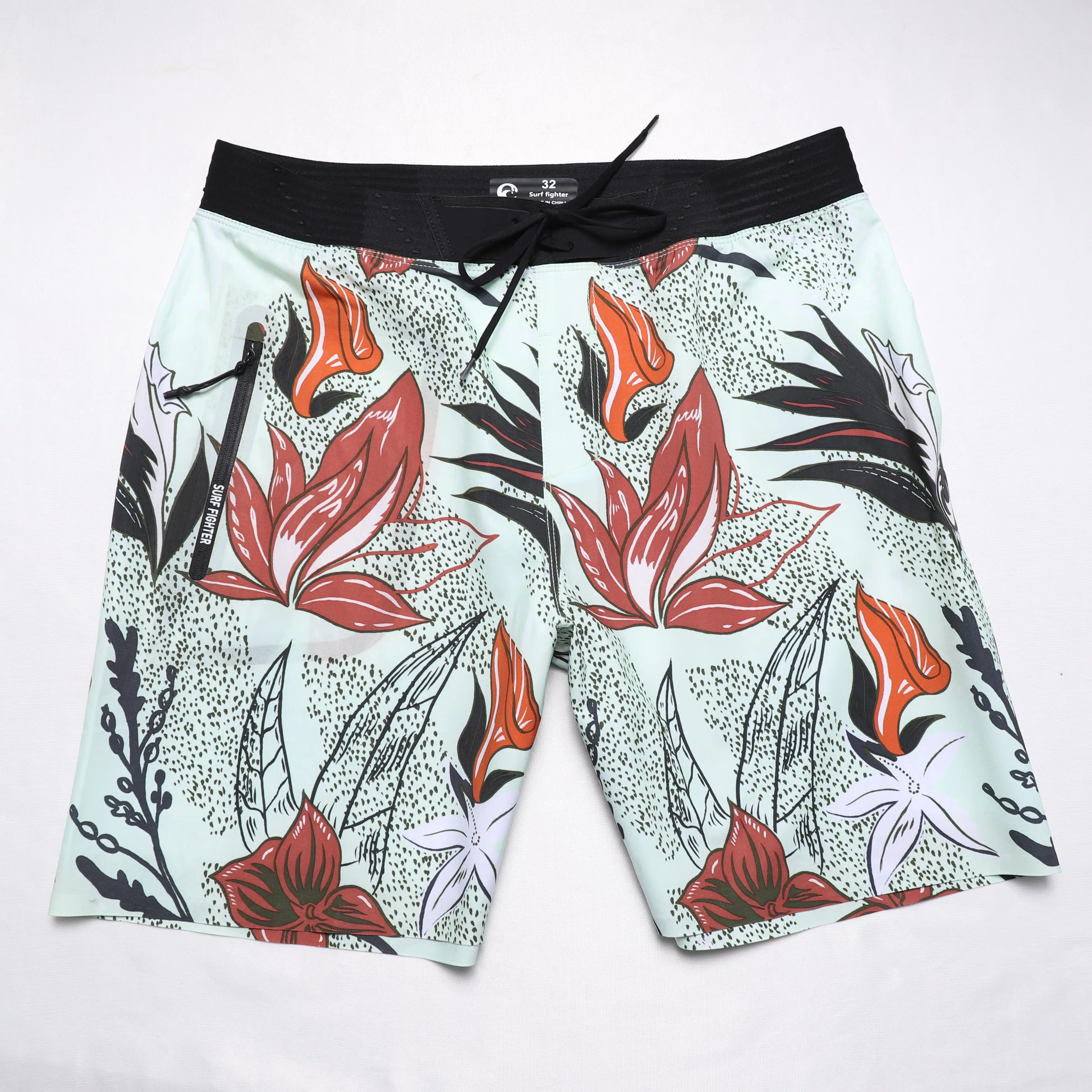 Mode Nieuw Design Strandshort Heren Badmode Zwembroek Shorts Short Swim Koffer Board Short Surf Beach Met Zakken